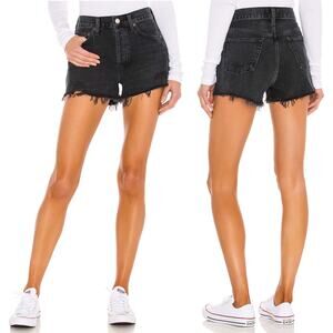 AGOLDE Parker Cut Off Denim Shorts Vortex Wash Women’s Size 24 Distressed Hem